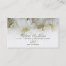 Recherche de mariage marguerite cartes visite Floral