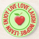 Suche nach grüner apfel untersetzer Rot