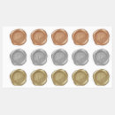 Recherche de couleur cuivre autocollants Monogramme