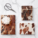 Recherche de taches de vache papier cadeau Brun