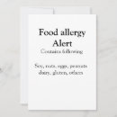 Recherche de allergies cartes invitations Allergie alimentaire