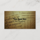 Recherche de score cartes visite Musical