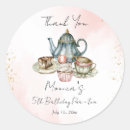 Recherche de thé vintage autocollants Élégant