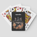 Recherche de chat noir jeux de cartes Magique
