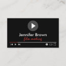 Recherche de production cinématographique cartes visite Vidéo