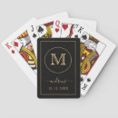 Recherche de douche de jeux de cartes Monogramme