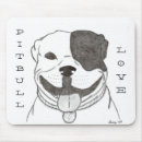 Recherche de pitbull tapis souris Portrait