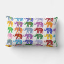Recherche de éléphant coloré coussins Motif d'éléphant
