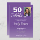 Recherche de surprise 50th anniversaire invitations Moderne