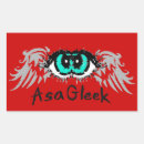 Recherche de yeux rouges autocollants Oeil