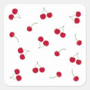 Recherche de cerises mignonnes autocollants Rouge