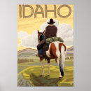 Recherche de chevaux originaux posters Cowboy