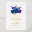 Recherche de blue and gold mariage invitations Aquarelle