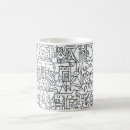 Recherche de dessins trait tasses Noir et blanc