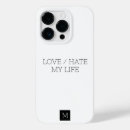 Recherche de la vie coques Noir et blanc