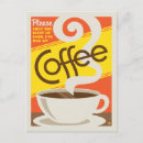Recherche de typographie vintage cartes postales Caffine