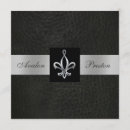 Recherche de faux cuir invitations Noir