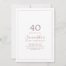 Recherche de celebration 40ans anniversaire invitations Pour elle