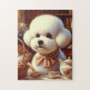 Recherche de frise de bichon puzzles Chiens
