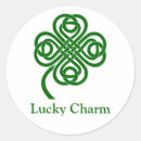 Recherche de charmes celtiques autocollants Shamrock