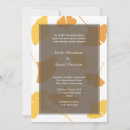 Recherche de feuille de ginkgo invitations Jaune