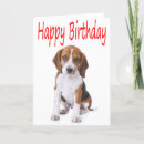 Recherche de beagle vœux cartes Birthday