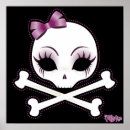 Recherche de fille de crâne art Girly