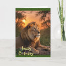 Recherche de roi de la jungle vœux cartes Faune