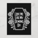 Recherche de amour gothique cartes postales Rose