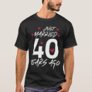 Suche nach 40 hochzeitstag tshirts Verheiratet
