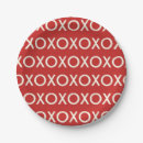 Recherche de valentines day paper assiettes Rouge