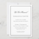 Recherche de mariage réception invitations Classique