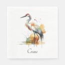 Recherche de grue serviettes Aquarelle