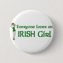 Recherche de amour irlandais badges Vert