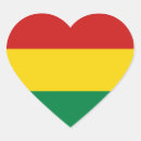 Recherche de drapeau en forme de autocollants Bolivie