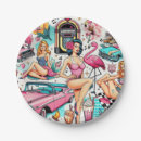 Recherche de les années 1950 assiettes Motif