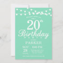 Recherche de mint green invitations Fête d'anniversaire