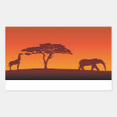 Recherche de silhouette africaine autocollants Girafe