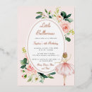 Recherche de de ballerine anniversaire invitations Rose