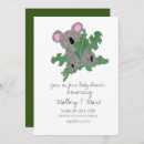 Recherche de koala baby shower invitations Neutre