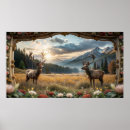 Recherche de cerf vintage posters Rustique