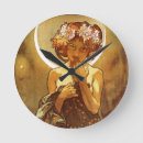 Recherche de alphonse mucha horloges Lune