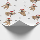 Recherche de bulldog papier cadeau Papier d'emballage de noël