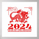 Recherche de dragon chinois rouge posters Année du dragon