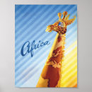 Recherche de peinture de girafe posters Vintage