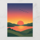 Suche nach sonnenaufgang postkarten Retro