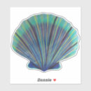 Recherche de coquillage blanc autocollants Vie marine