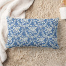 Recherche de motif floral bleu coussins Botanique