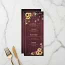 Recherche de floral menu mariage menus Rustique