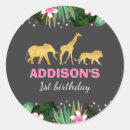 Recherche de anniversaire tropical autocollants Jungle